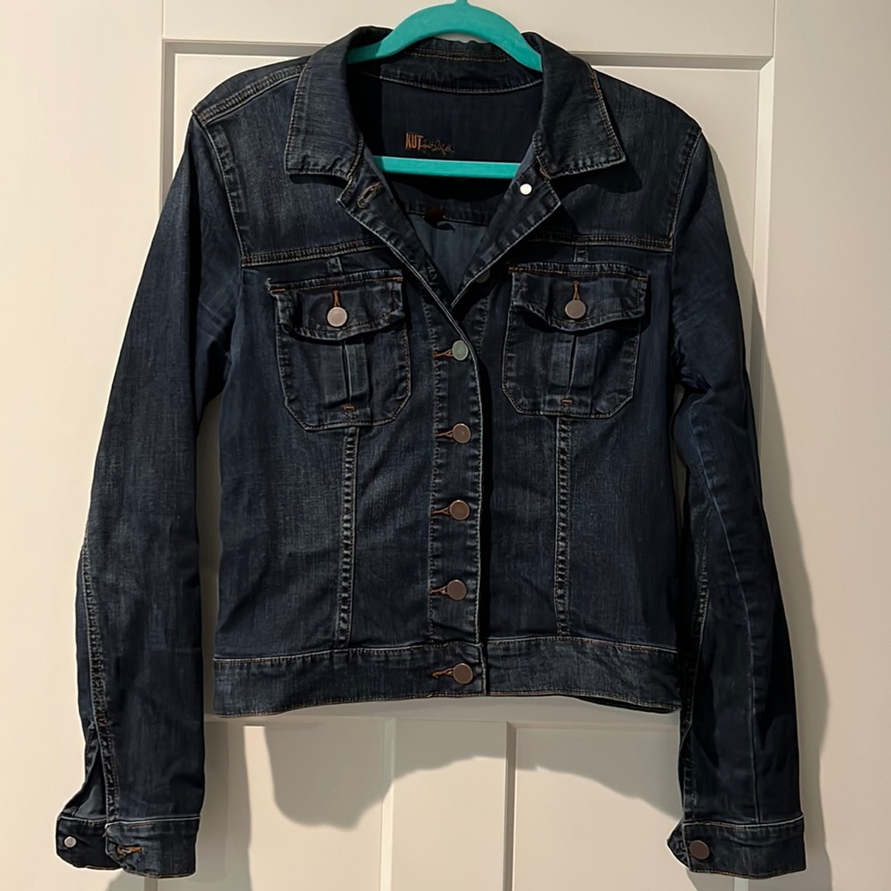 KUT dark denim jean jacket